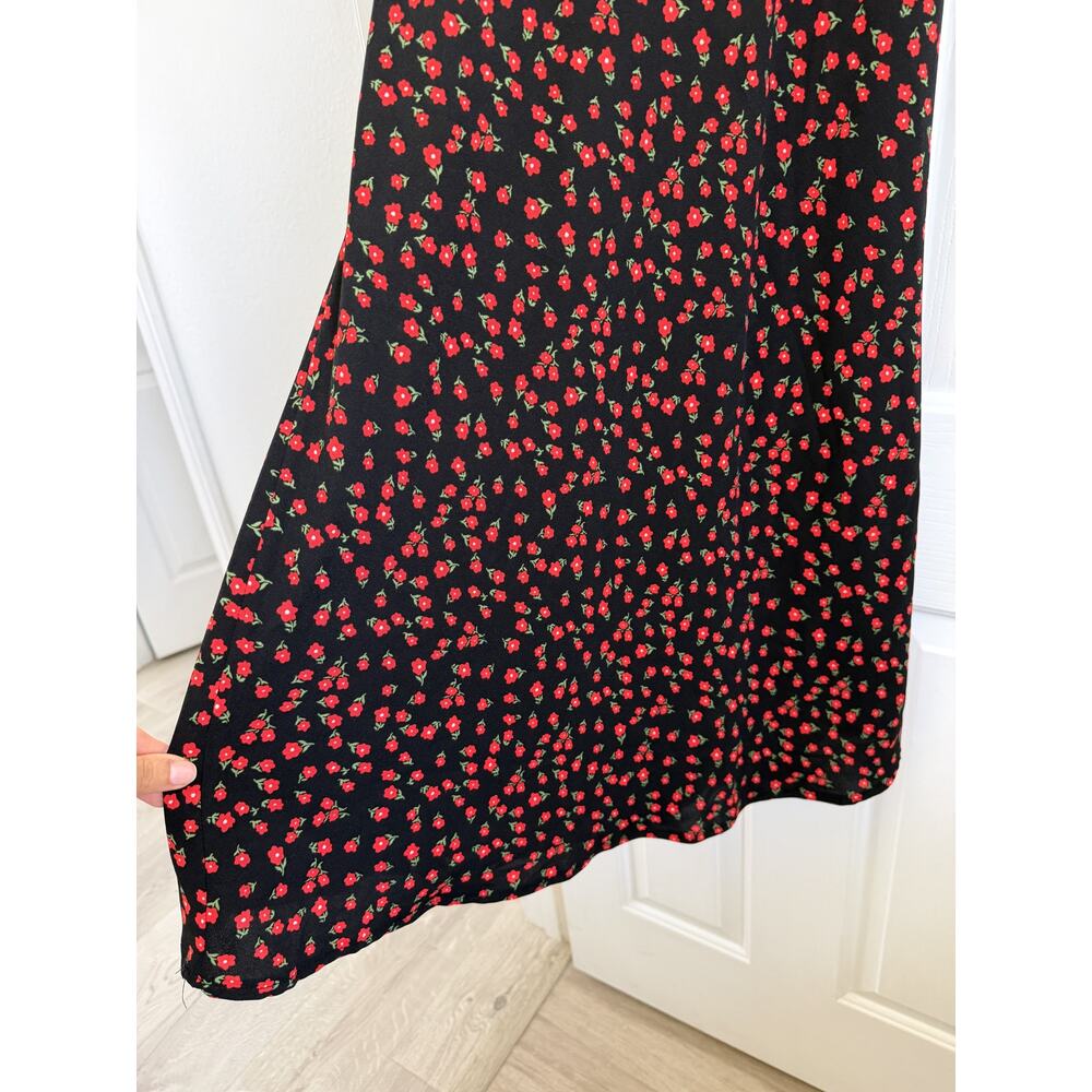 NWT Princess Polly Nellie Black Red Floral Maxi Dress Size 4 - Picture 11 of 15